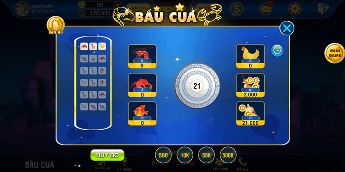 Ưu điểm khi chơi game bầu cua tôm cá ee88